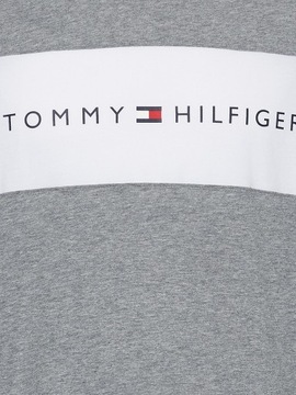 TOMMY HILFIGER MĘSKA KOSZULKA LOGO FLAG GRAY r. S