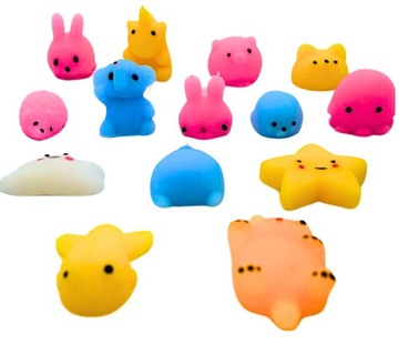 Креативные сенсорные игрушки для детей «14 Mochi Squishy Gniotek», 14 шт.