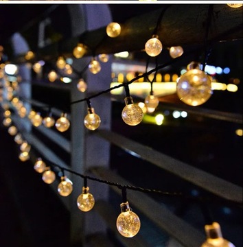 СОЛНЕЧНАЯ ГИРЛАНДИЯ Садовые лампы 50LED подвесные 7м для балкона 1377