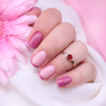 SEMILAC HYBRID POLISH 377 SHIMMER STONE RUBY 7мл