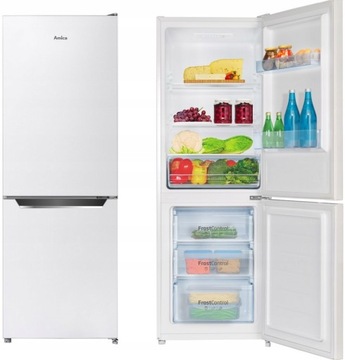 Lodówka Amica FK2425.4 UNT LED 227L SlimSize WxSxG 159x54x55cm BIAŁA