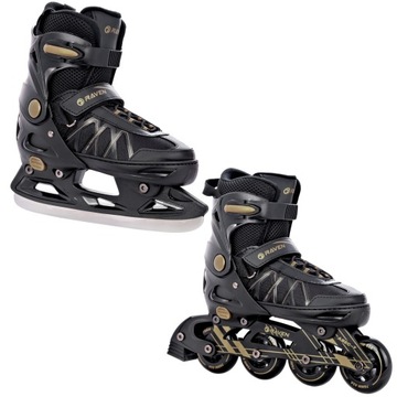 Rolki Łyżwy Hokejowe 2w1 RAVEN Expert Gold 40-43