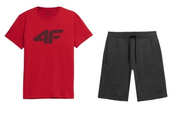 4F ZESTAW MĘSKI T-SHIRT SPODENKI KOMPLET