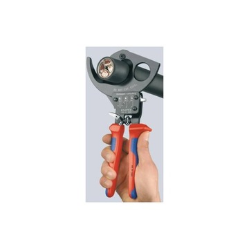 KNIPEX 95 31 280 Ножницы для кабеля с храповым механизмом