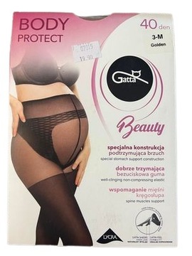 Gatta beauty Body Protect 40 den rajstopy ciążowe Golden 3-M