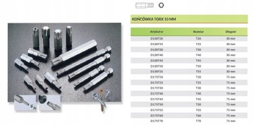 Бита 10 мм TORX T45 x 30 мм D130T45 JONNESWAY