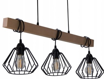 LAMPA WISZĄCA SUFITOWA ŻYRANDOL LED LOFT DRUCIAK 018-3 STÓŁ KUCHNIA SALON
