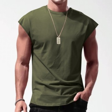 Men's Summer Quickly-dry Tank Top Solid Color Roun