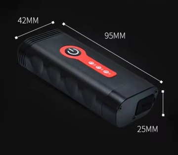 ВОДОНЕПРОНИЦАЕМЫЙ СВЕТОДИОДНЫЙ ВЕЛОСИПЕДНЫЙ ФОНАРЬ ПЕРЕДНЯЯ + ЗАДНЯЯ БАТАРЕЯ ДЛЯ ВЕЛОСИПЕДА USB 1800лм