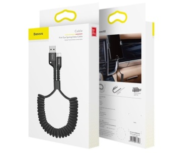 КАБЕЛЬ BASEUS STRONG СПИРАЛЬНЫЙ USB-ПРУЖИНА ДЛЯ КАБЕЛЯ LIGHTNING IPHONE 2A 1M