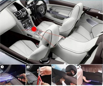 СВЕТОДИОДНАЯ ЛЕНТА RGB 5050, 12 В, ПРИМЕНЕНИЕ BLUETOOTH, ОСВЕЩЕНИЕ САЛОНА АВТОМОБИЛЯ