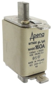 Apena wkładka topikowa bezpiecznik mocy 00 160A gG