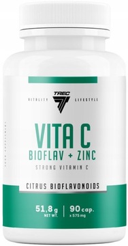 TREC WITAMINA C BIOFLAWONOIDY Z CYNKIEM 90 KAPS.