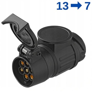 ADAPTER REDUKCJA PRZEJŚCIÓWKA GNIAZDA HAK 13/7 PIN