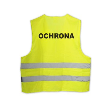 Kamizelka odblaskowa OCHRONA żółta