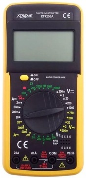 Miernik 1999 V, A, om, F, Xtreme, DT-9205A