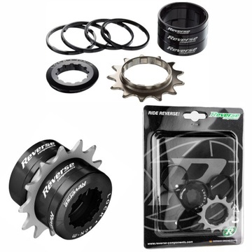 Adapter / redukcja kasety Reverse Single Speed 13T czarny