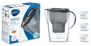 Dzbanek Brita Marella Cool czarna z 3 wkładami