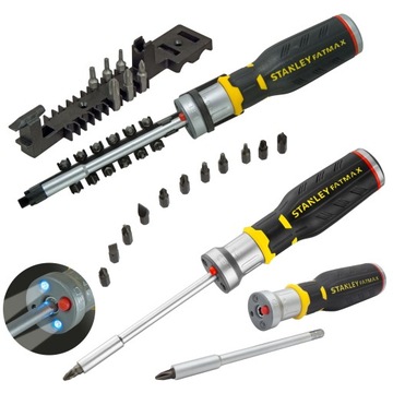 STANLEY MULTI-BIT SCREWDRIVE Светодиодная трещотка 62-689