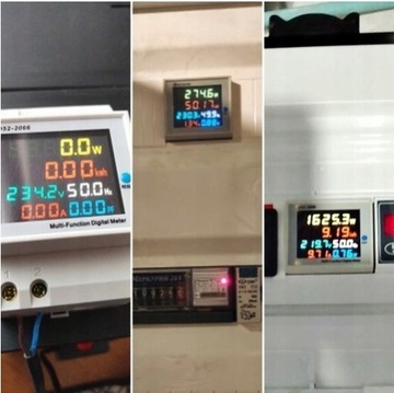 ВОЛЬТМЕТР АМПЕРМЕТР AC 300 В 100 А DIN V A W COS