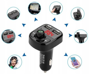 FM MP3 BLUETOOTH-ПЕРЕДАТЧИК КОМПЛЕКТ ТЕЛЕФОНА С ГРОМКОГОВОРИТЕЛЯМИ ДЛЯ АВТОМОБИЛЯ