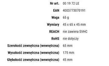 Футляр для ремня KNIPEX ДЛЯ ЩИПЦОВ 00 19 72 LE