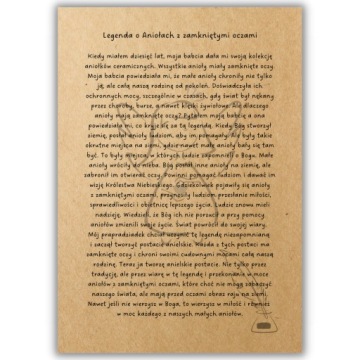 БОЛЬШАЯ ФИГУРКА АНГЕЛА С ПОДАРКОМ МАЛЫШУ