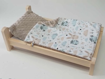 ŁÓŻKO DLA LALKI. ŁÓŻECZKO Z POŚCIELĄ DLA LALEK