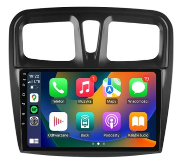 Dacia Logan Sandero Nejnovější Android Carplay Rádio Navigace