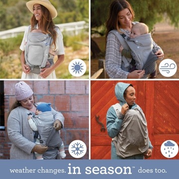 INFANTINO CARRIER 4 SEASONS КАПЮШОН С 2 КРЫШКАМИ