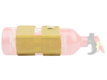 БЕЖЕВЫЙ ДЕРЖАТЕЛЬ ДЛЯ ОГНЕТУШИТЕЛЯ НА БАГАЖНИК С ЛИПУЧКОЙ