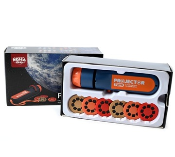 PROJEKTOR GWIAZD KOSMOS PLANETY KONSTELACJE 48 SLAJDÓW LATARKA