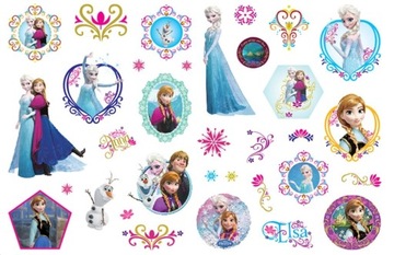 TATUAŻE DLA DZIECI ZMYWALNE KRAINA LODU ANNA ELSA
