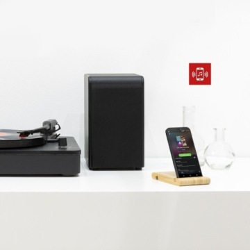 Черный проигрыватель AUDIZIO HQ 100 Вт с динамиками BT
