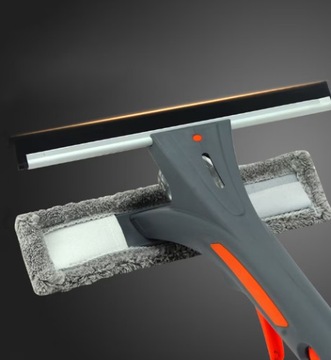 Myjka teleskopowa do okien 3 w 1 zdejmowana myjka, skrobak, Z ROZPYLACZEM