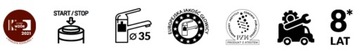 GROHE zestaw natryskowy + bateria prysznicowa LAVEO - system CLICK ON