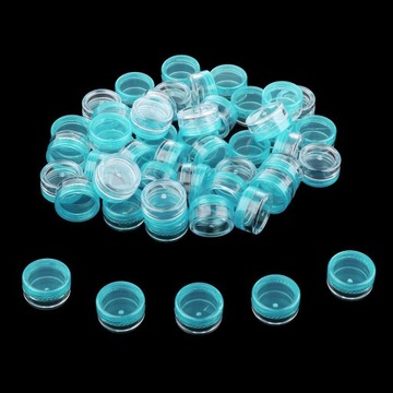 50 paczek plastikowych słoików do różu Przenośne maści zielone