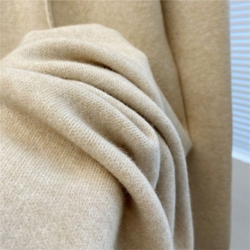Modna SUKIENKA nadruk jesień Vintage sweter z wełny z golfem sukienki zimow