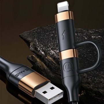 Кабель USB-C 4-в-1 USB-A для Apple Lightning iPhone