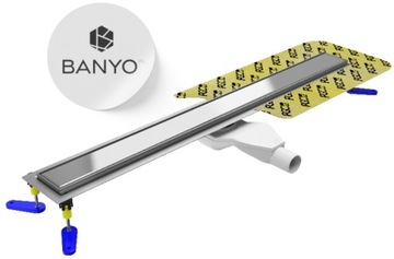 EMPORIA ODPŁYW LINIOWY 80 CM CHROM POLEROWANY Z SYFONEM DO WALK IN KABINY