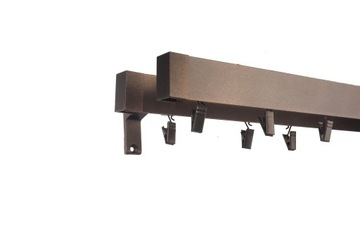 KARNISZ SZYNA ALUMINIOWA PODWÓJNA 120 6 KOLORÓW