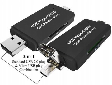 Устройство чтения карт SD MicroSD USB USB-C MICRO USB 1 5 в 1