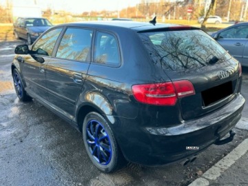Audi A3 8P Hatchback 3d 2.0 TDI PD 140KM 2008 Audi A3 Sportback Audi A3 Sportback 2,0 Diesel Bogate Wyposazenie Hak Zami, zdjęcie 7