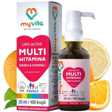 MYVITA MULTIWITAMINA FAMILY DLA DZIECI I DOROSŁYCH
