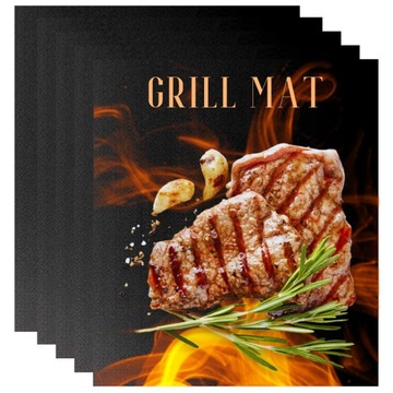 ZESTAW MATA TEFLONOWA FOLIA GASTRO PATYCZKI do BBQ