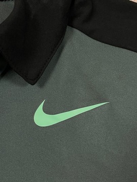 Nike Dri-Fit Koszulka Polo Męska Zieleń Logo Klasyk Unikat M