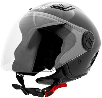 KASK OTWARTY MOTOCYKLOWY SKUTER MOTOR CZARNY M HOMOLOGACJA ECE