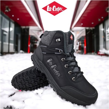 Buty Męskie Zimowe Ocieplane sportowe Trekkingowe Lee Cooper 2036M 44