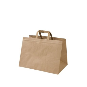 Torba papierowa brązowa szeroka - szerokie dno 32/22/25cm 250 szt