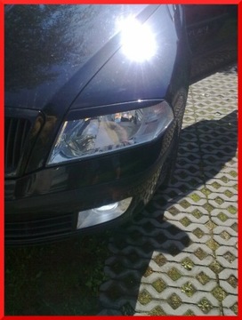 Brewki SKODA octavia 2 //ABS CZARNE // EYEBROWS